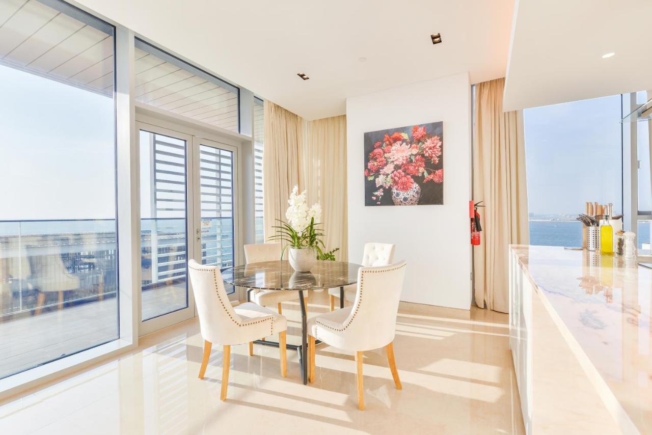 Posh 2 Bedroom Oceanfront Apt In The Heart Of Bluewaters Island ดูไบ ภายนอก รูปภาพ